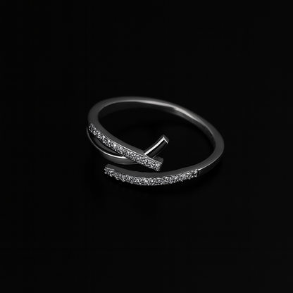 Sleek cross ring